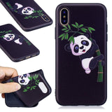 For Apple iPhone X Case For iPhone X Cover Cute Bamboo Panda Flower Phone Case For iPhone X Case Silicone iPhoneX Case Cover 5.8
