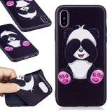 For Apple iPhone X Case For iPhone X Cover Cute Bamboo Panda Flower Phone Case For iPhone X Case Silicone iPhoneX Case Cover 5.8
