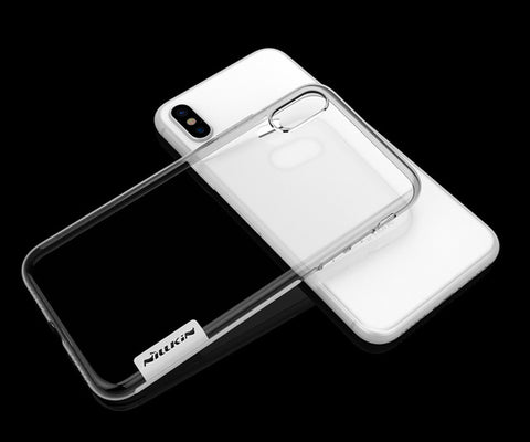 Nillkin Nature Transparent Clear Soft silicon TPU Protector cover for iphone X