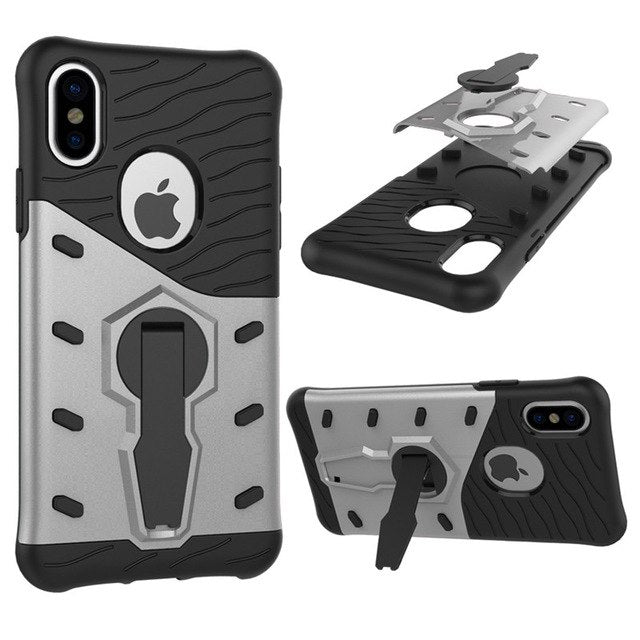 Apple iphone X Case Silicon Cover Rugged Armor Shockproof Hard Case