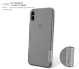 Nillkin Nature Transparent Clear Soft silicon TPU Protector cover for iphone X