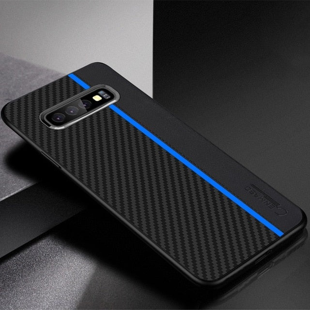 For Samsung S10 Case Original CENMASO Fiber Protection Back Cover for Samsung Galaxy S10 Plus Case for Samsung S10e Lite Case