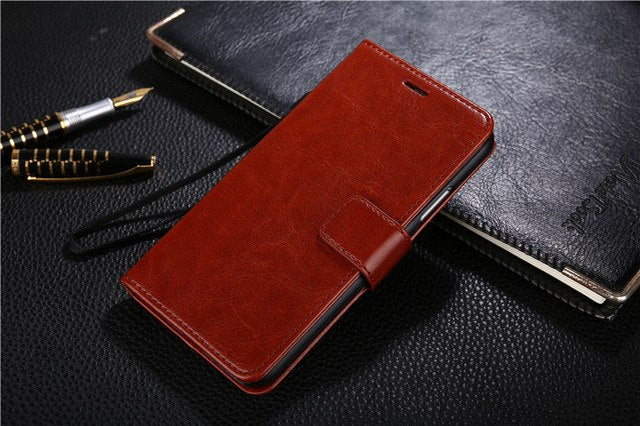 iPhone X Case Luxury Wallet PU Leather Stand Cover