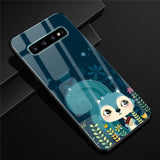 For Samsung S10 Case Glass Tempered Hard Back Cover