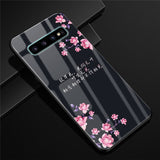 For Samsung S10 Case Glass Tempered Hard Back Cover