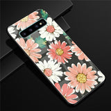 For Samsung S10 Case Glass Tempered Hard Back Cover