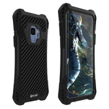 S10 case Samsung Galaxy S9 plus Case Cover Shockproof Carbon Fiber Aluminum