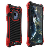 S10 case Samsung Galaxy S9 plus Case Cover Shockproof Carbon Fiber Aluminum