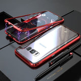 Adsorption Magnetic Frame Case For Samsung Galaxy S10 Plus S8 Glass Cover Armor