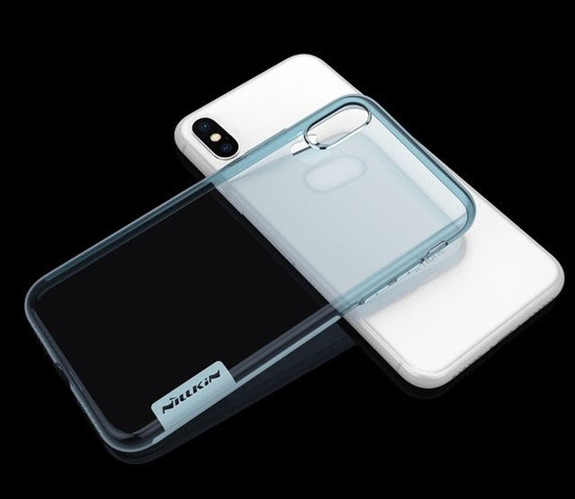 Nillkin Nature Transparent Clear Soft silicon TPU Protector cover for iphone X