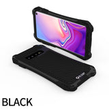 R-JUST Shockproof Waterproof Case for Samsung Galaxy S10/S10 Plus/S10e Carbon Fiber Metal