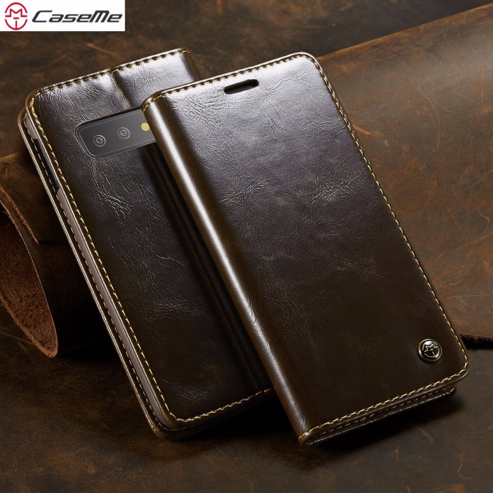 Samsung S10 Case Samsung Galaxy S10 plus Case Cover Magnetic Leather Protection