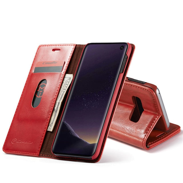 Samsung S10 Case Samsung Galaxy S10 plus Case Cover Magnetic Leather Protection