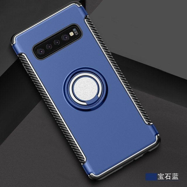 Case For Samsung S10 Case Ring Armor Phone Cover For Samsung S10 Plus
