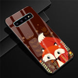 For Samsung S10 Case Glass Tempered Hard Back Cover