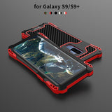 S10 case Samsung Galaxy S9 plus Case Cover Shockproof Carbon Fiber Aluminum